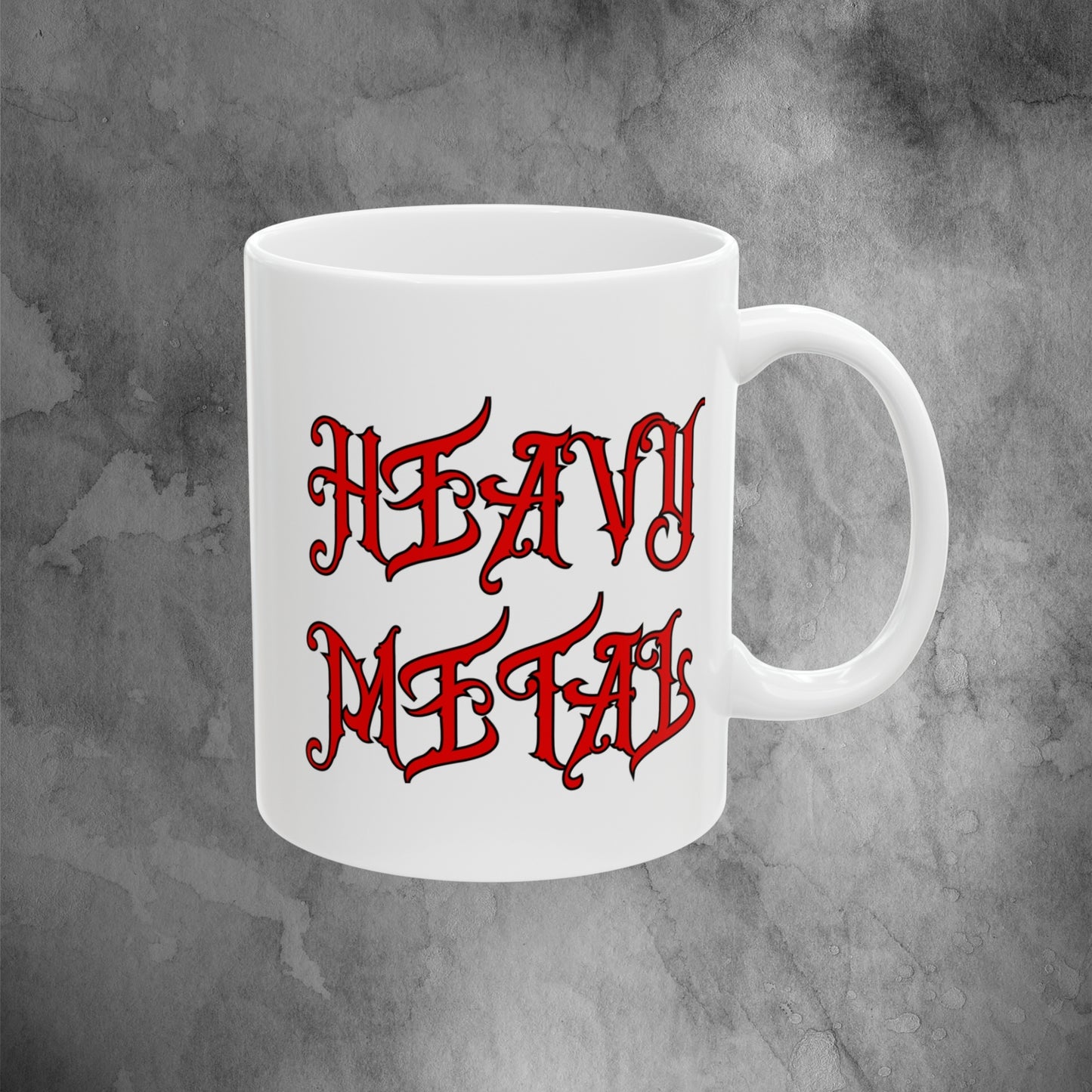 Heavy Metal Coffee Mug - Red (11oz - 15oz)