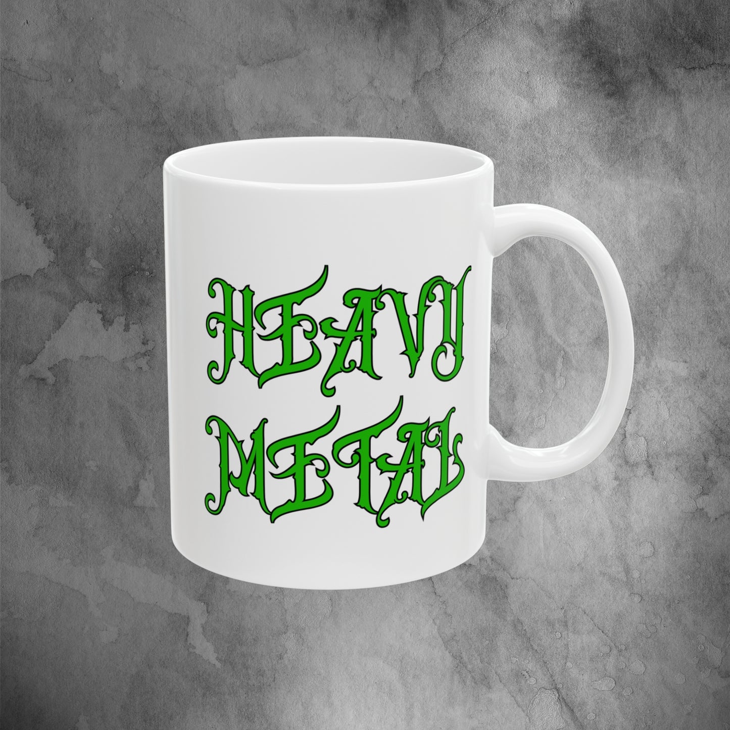 Heavy Metal Coffee Mug - Green (11oz - 15oz)